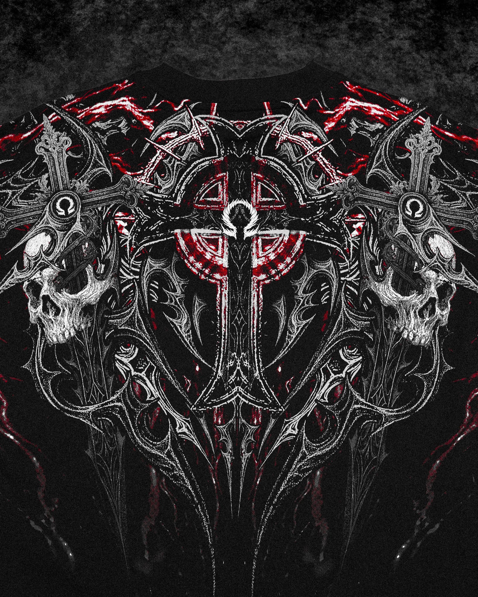 Resurrection Oversized T-shirt [HEAVENLY RED]-Coordom