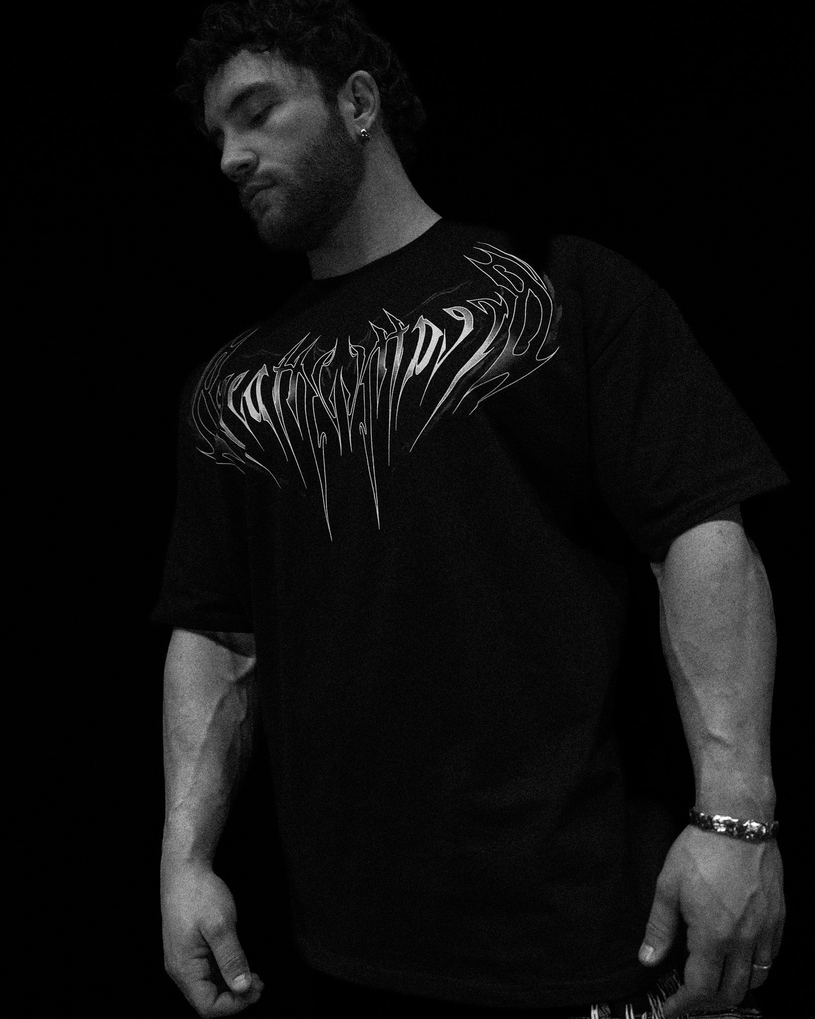 Resurrection Oversized T-shirt [VOID BLACK]-Coordom