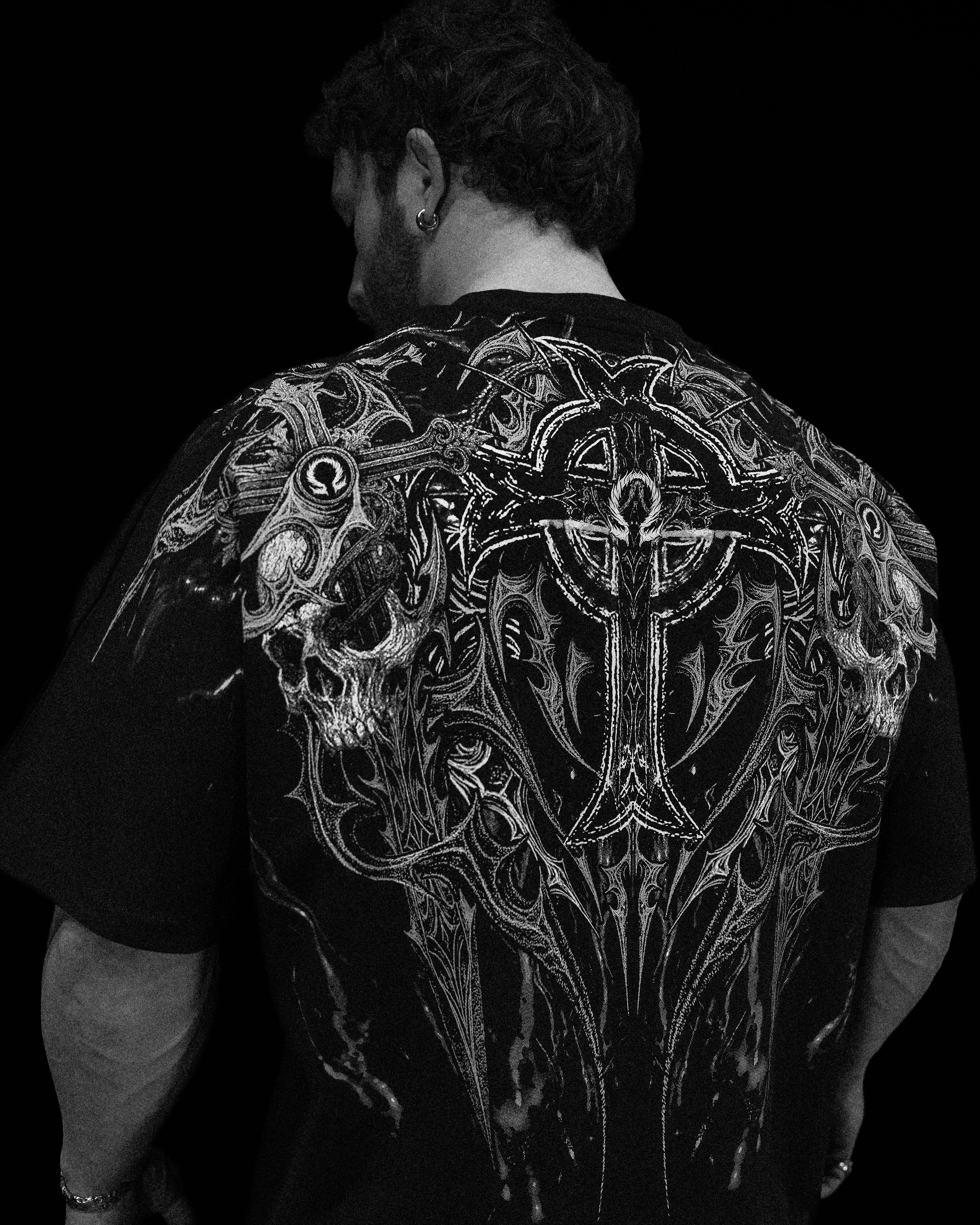 Resurrection Oversized T-shirt [VOID BLACK]-Coordom