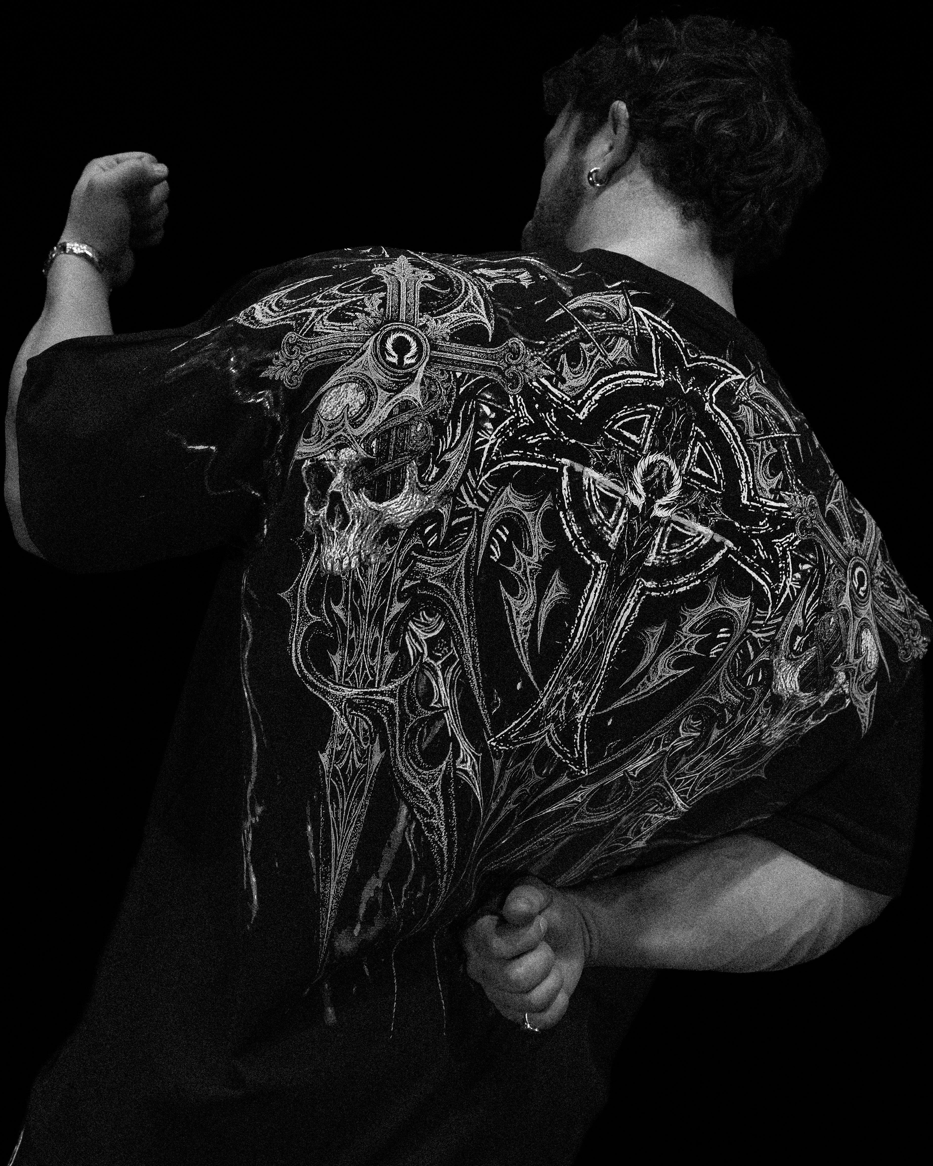 Resurrection Oversized T-shirt [VOID BLACK]-Coordom