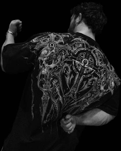 Resurrection Oversized T-shirt [VOID BLACK]-Coordom