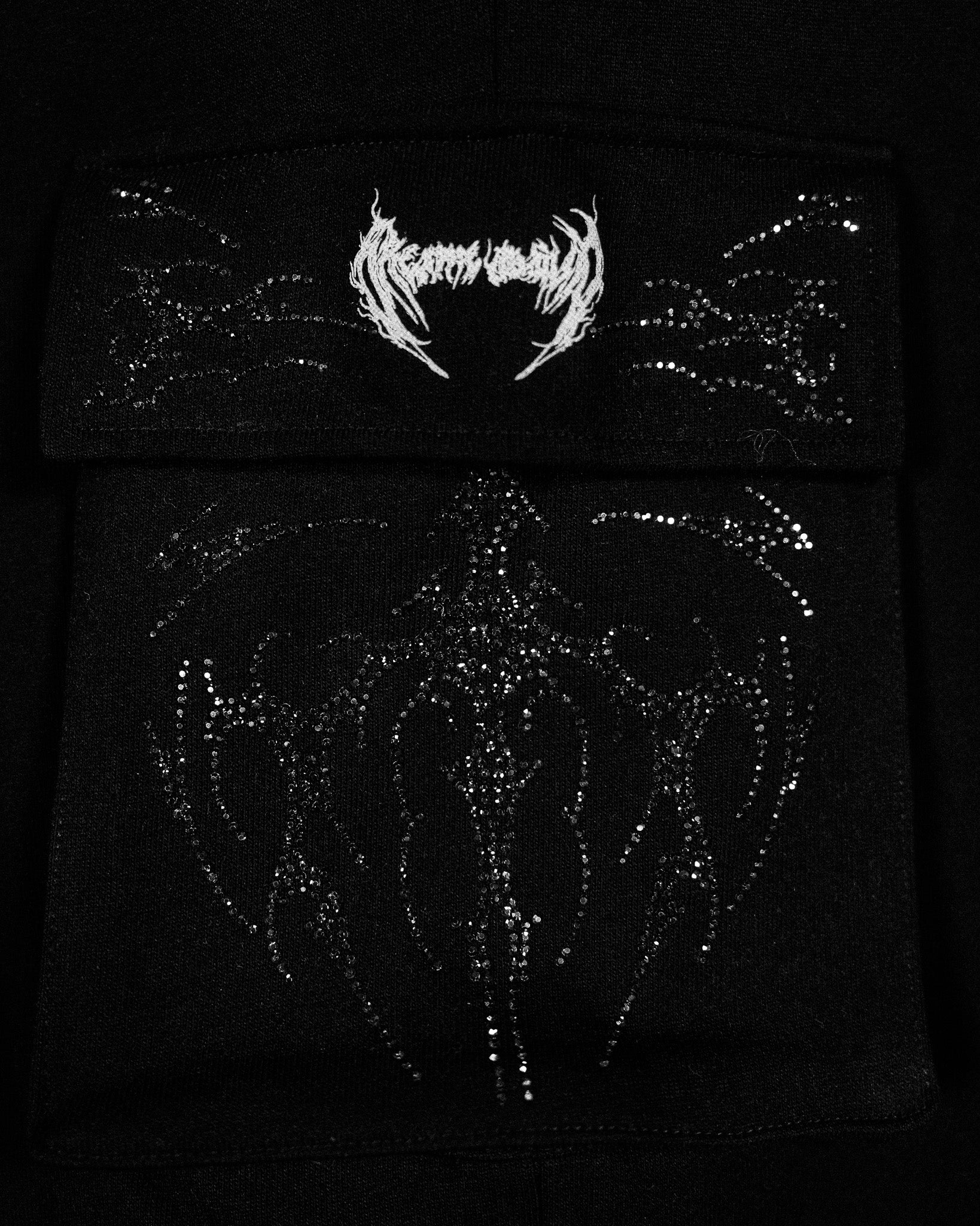 Cyberflare Rhinestone Banana Uncuffed Cargos [MIDNIGHT]-Coordom