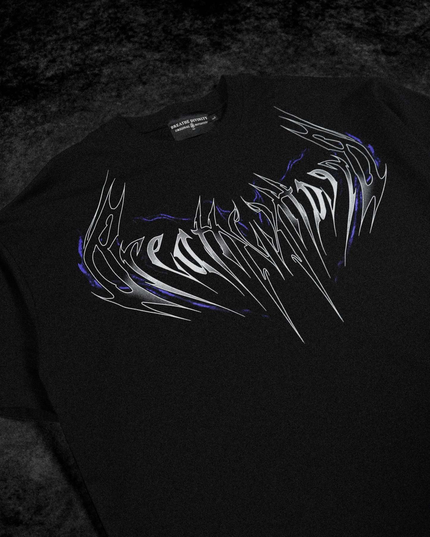 Resurrection Oversized T-shirt [HOLLOW PURPLE]-Coordom