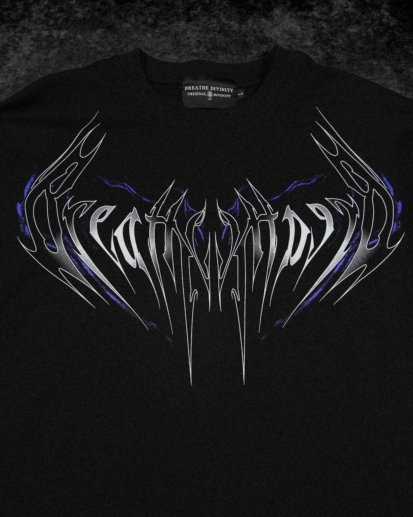 Resurrection Oversized T-shirt [HOLLOW PURPLE]-Coordom