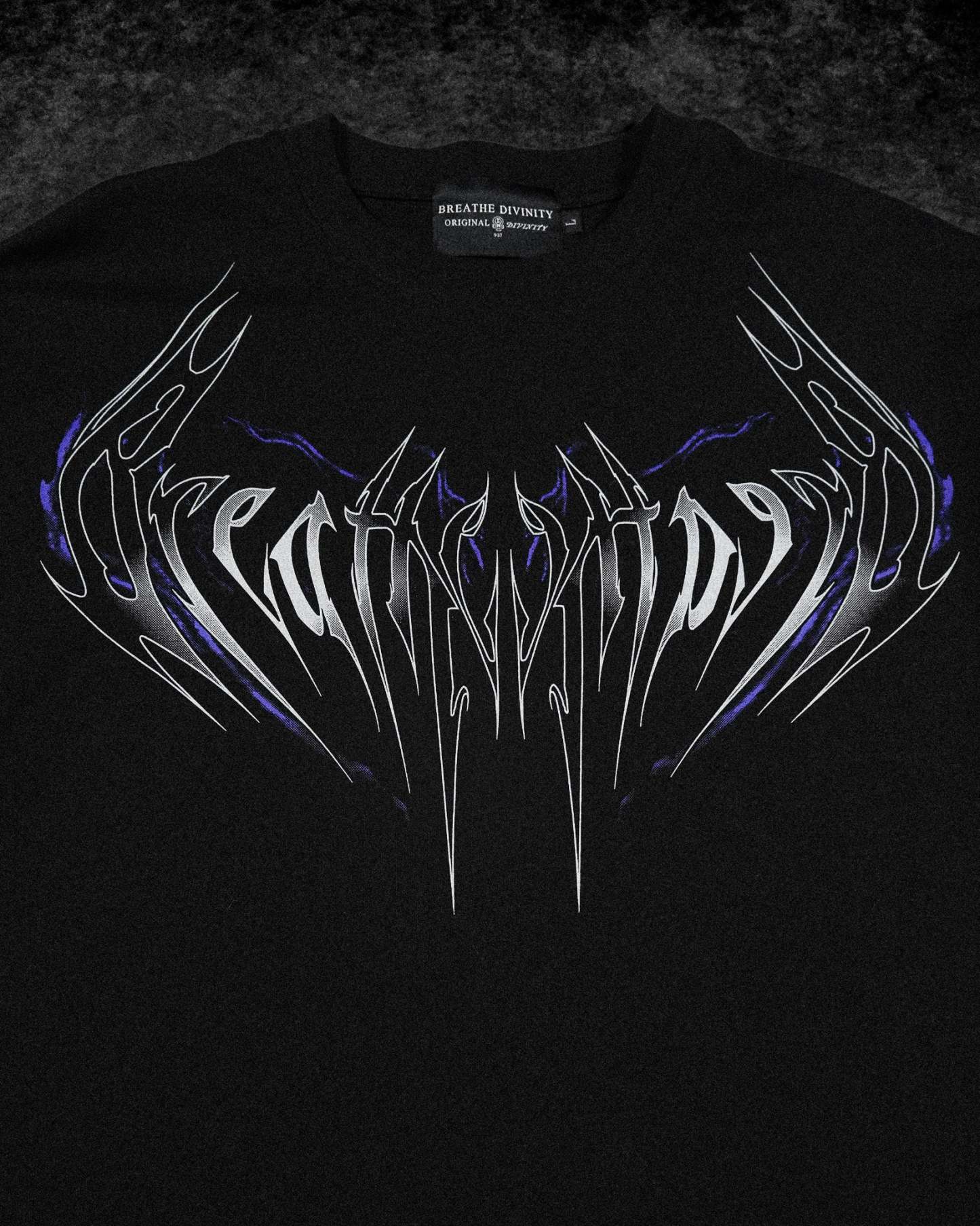 Resurrection Oversized T-shirt [HOLLOW PURPLE]-Coordom