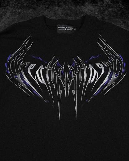Resurrection Oversized T-shirt [HOLLOW PURPLE]-Coordom