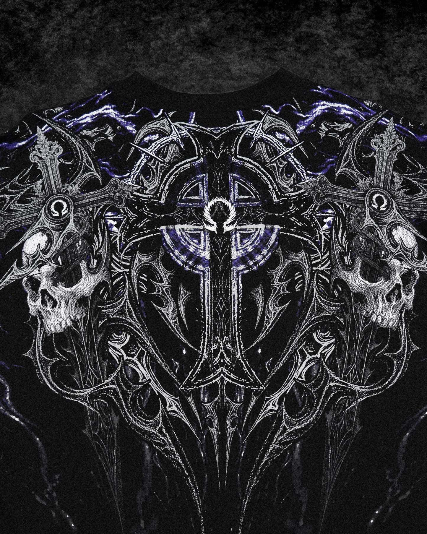Resurrection Oversized T-shirt [HOLLOW PURPLE]-Coordom