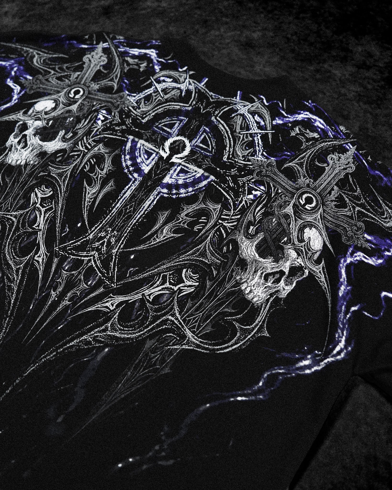 Resurrection Oversized T-shirt [HOLLOW PURPLE]-Coordom