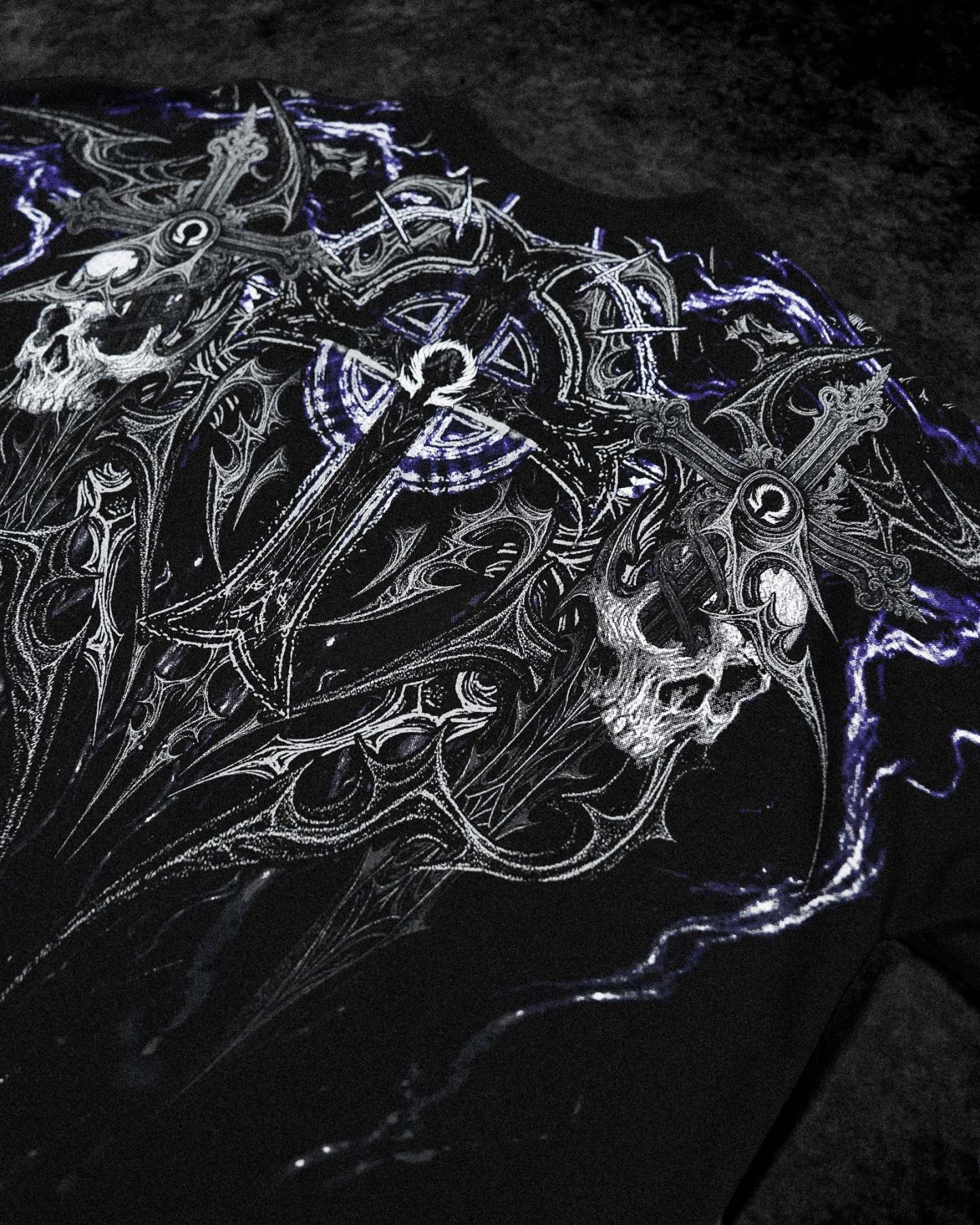 Resurrection Oversized T-shirt [HOLLOW PURPLE]-Coordom