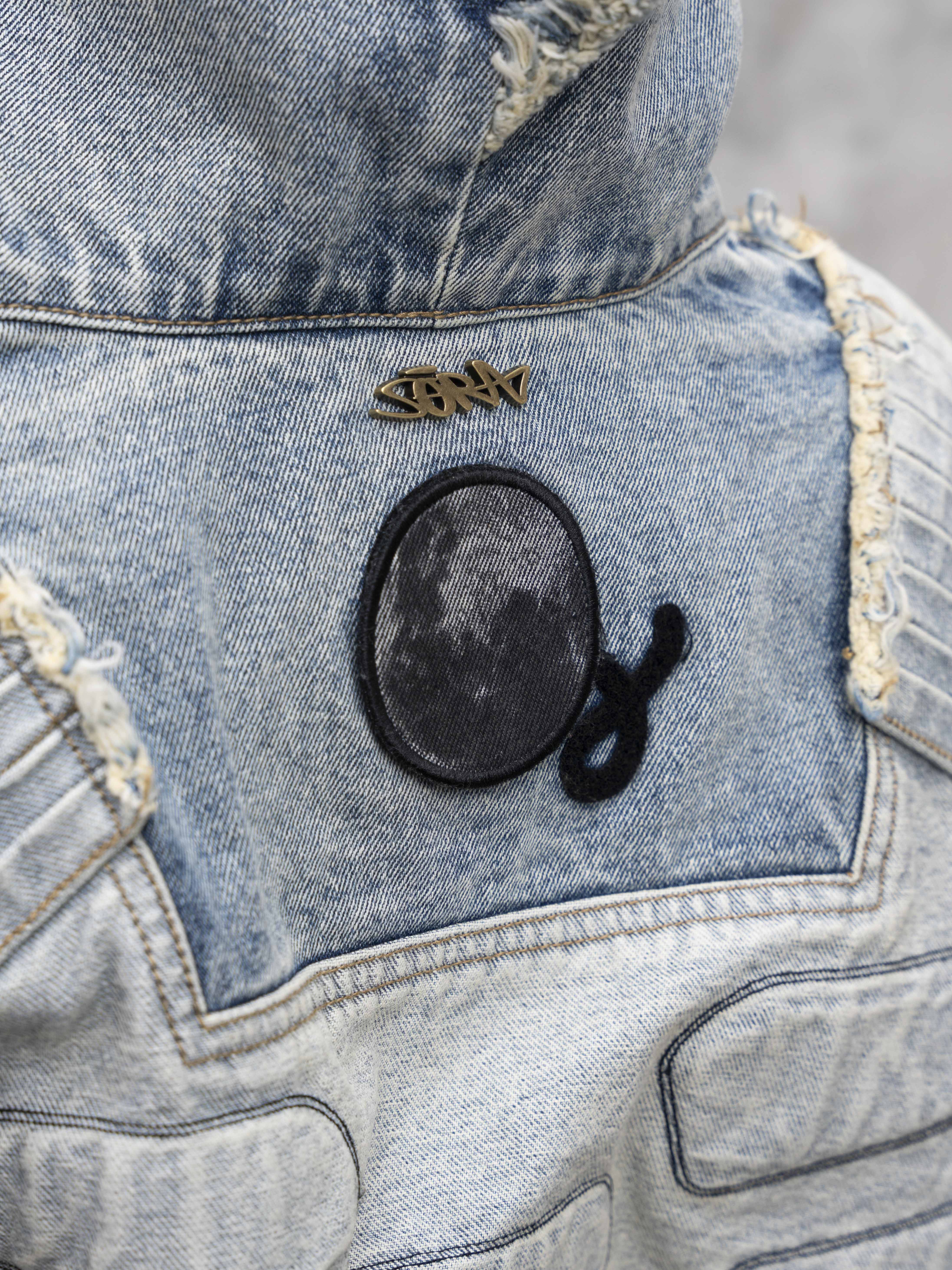 "DRAGON" Denim Hoodie-Coordom