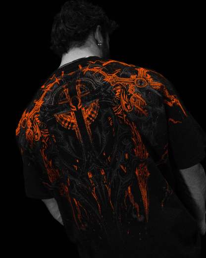 Resurrection Oversized T-shirt [SCORCH]-Coordom