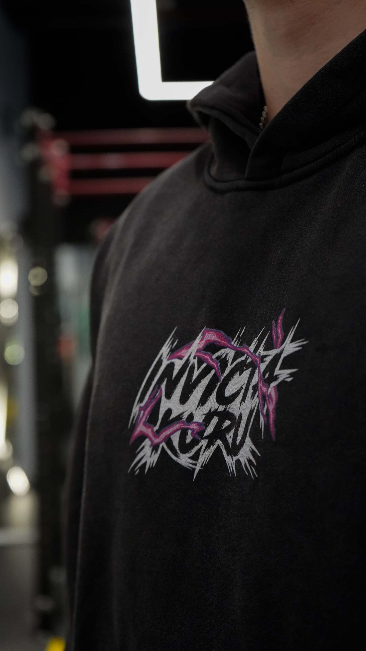 Black Warrior Hoodie - Acid Wash Grey-Coordom