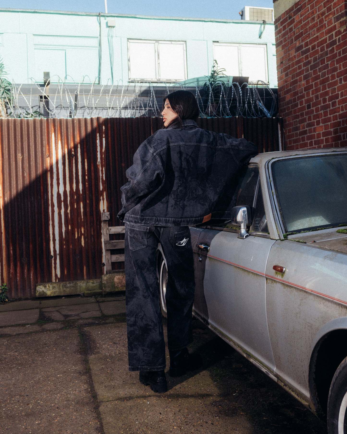 RENAISSANCE DENIM JACKET WASHED BLACK-Coordom