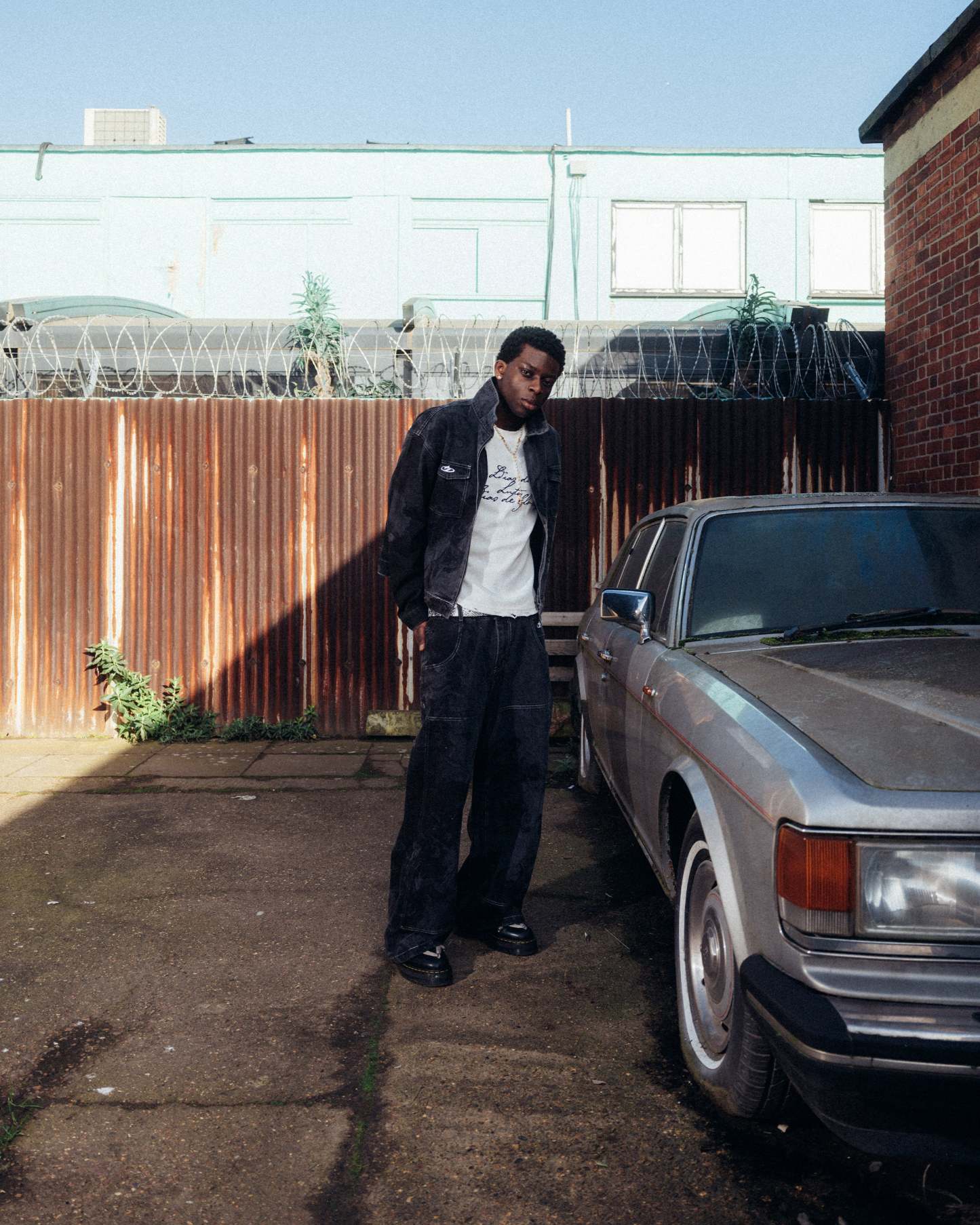 RENAISSANCE DENIM JACKET WASHED BLACK-Coordom