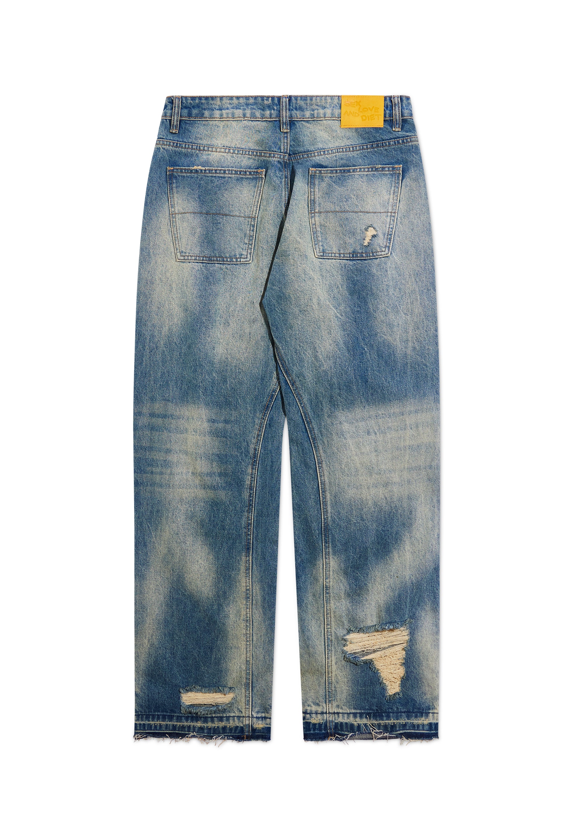 Diet Denim - Distressed Washed Indigo-Coordom