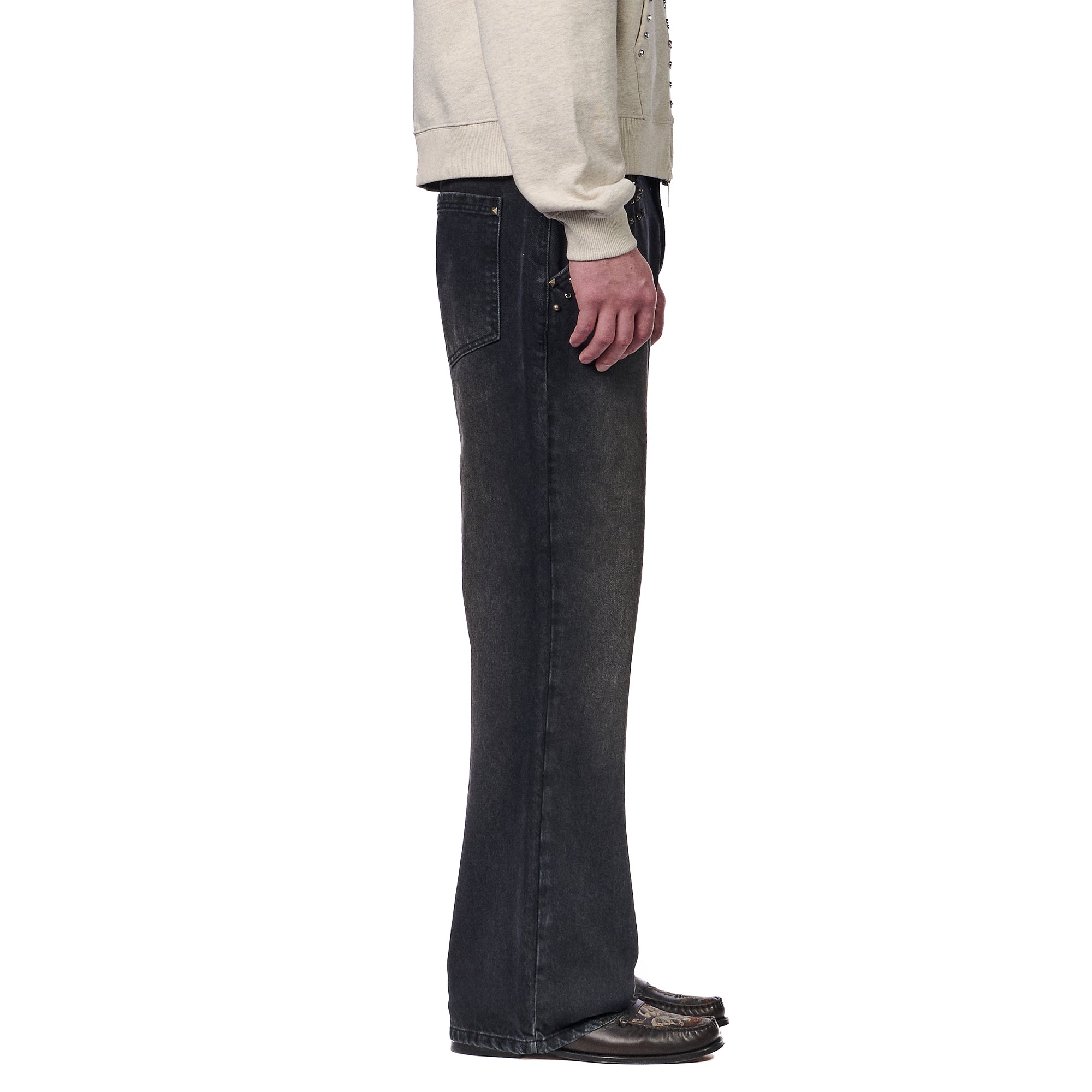 "hellboy" brown washed bootcut Denim-Coordom