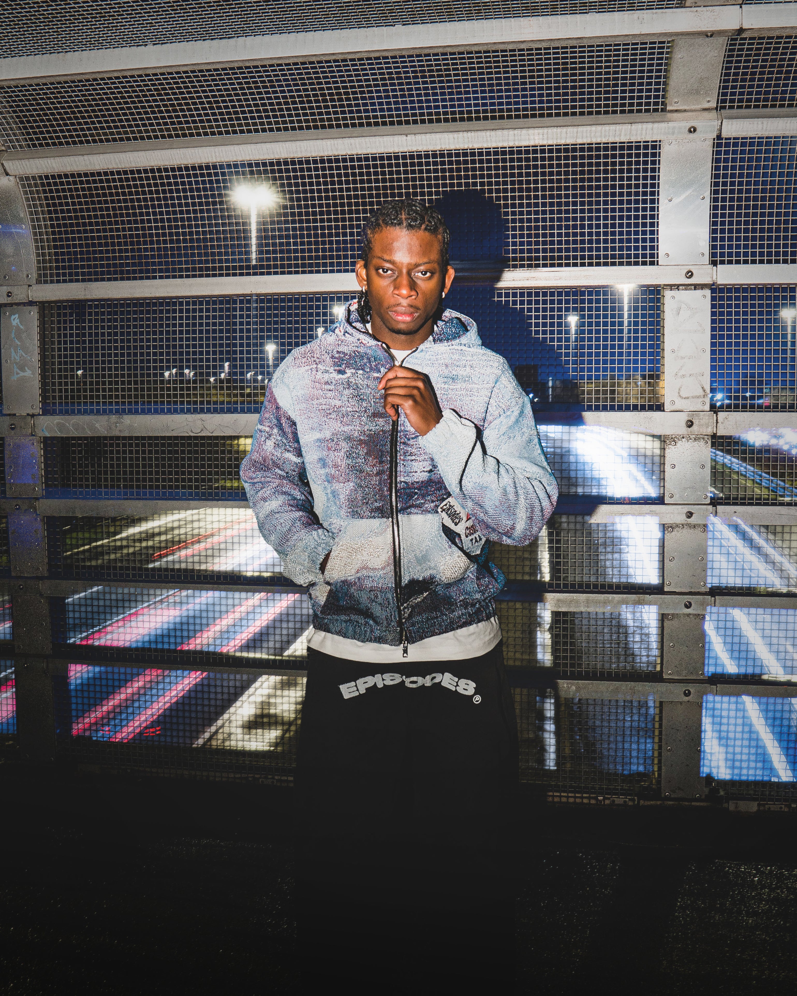 Tapestry Zip-Up Hoodie | Vintage Streetwear Oversized Casual Jacket-Coordom