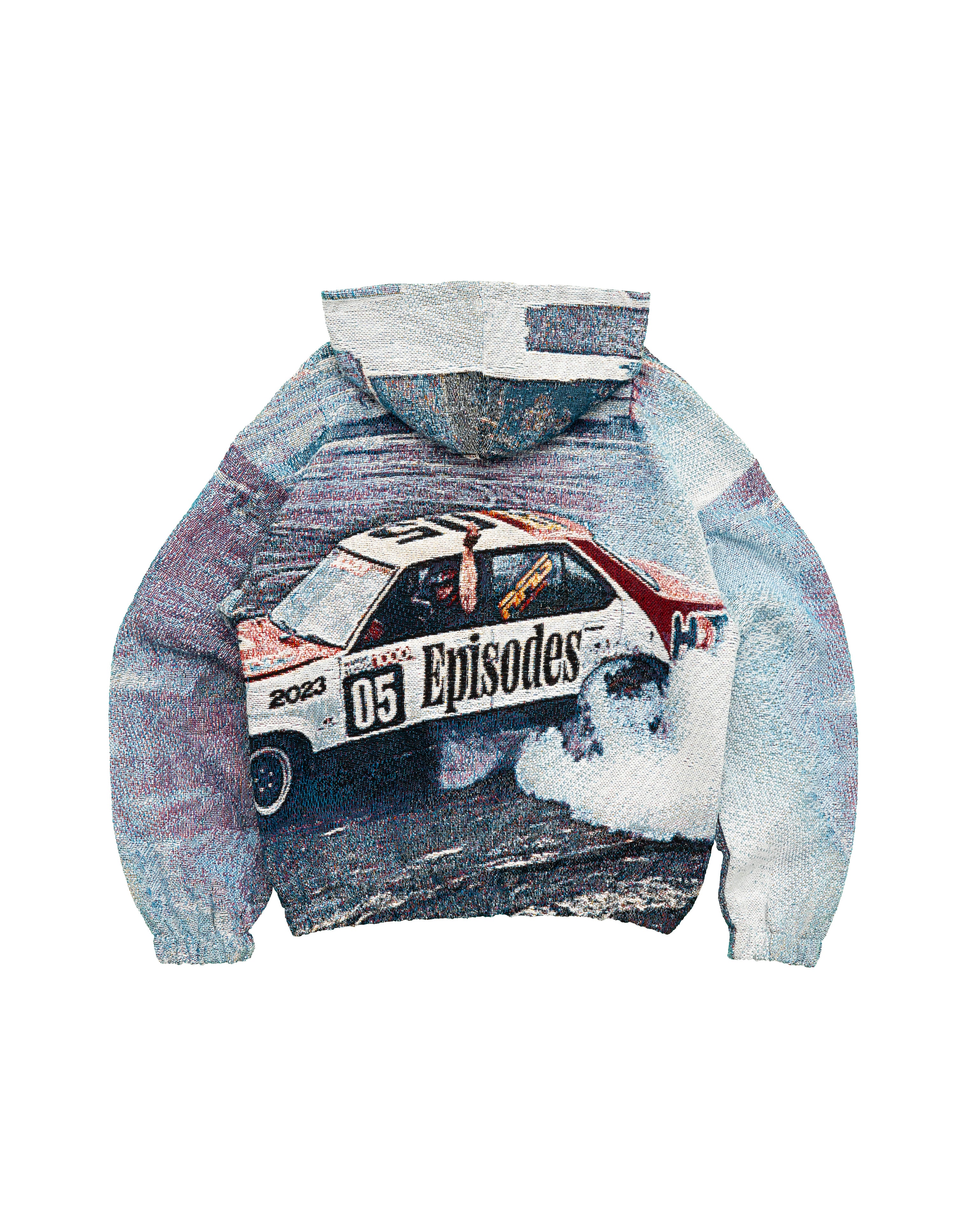 Tapestry Zip-Up Hoodie | Vintage Streetwear Oversized Casual Jacket-Coordom