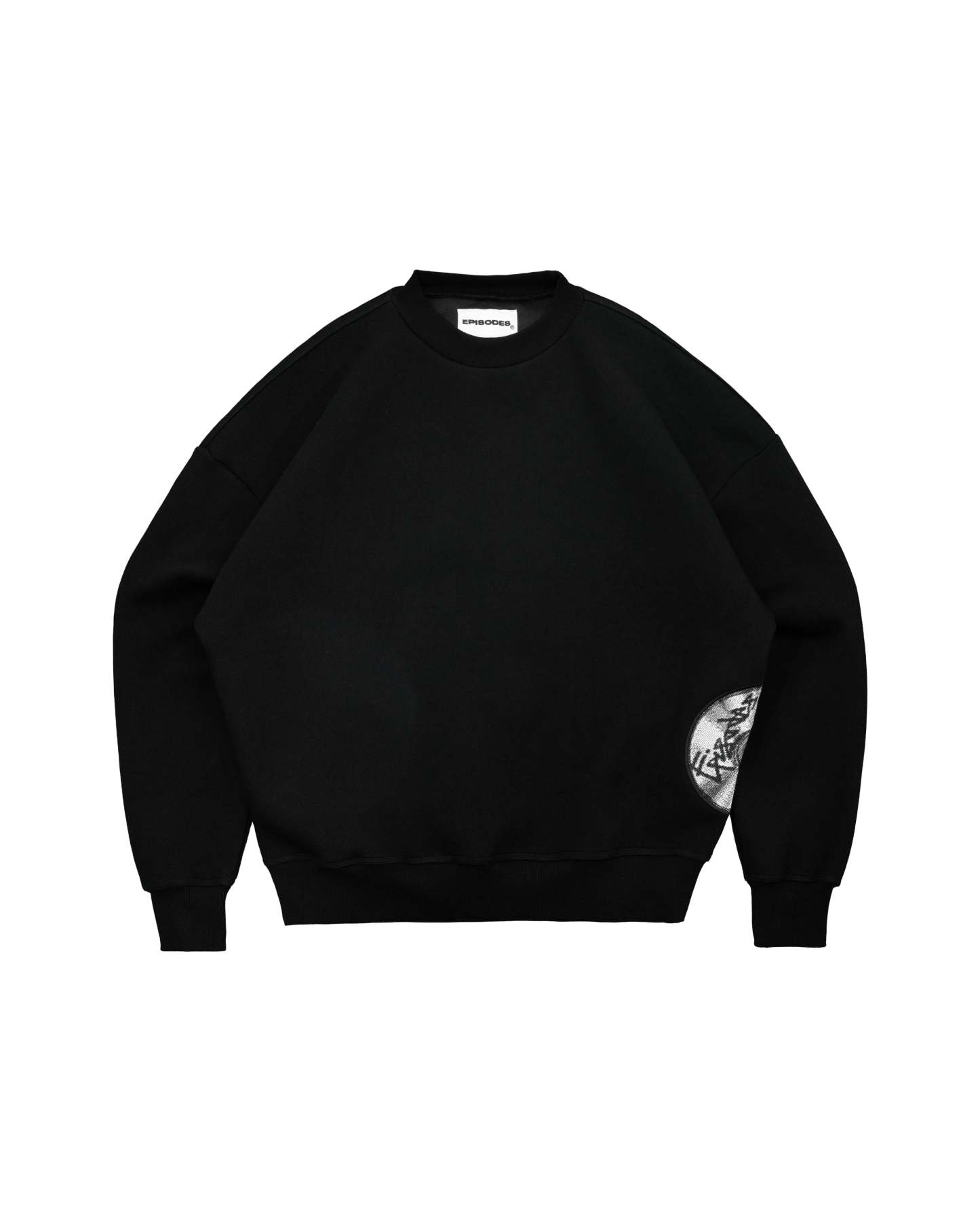 Disc Sweatshirt Black [630GSM]-Coordom