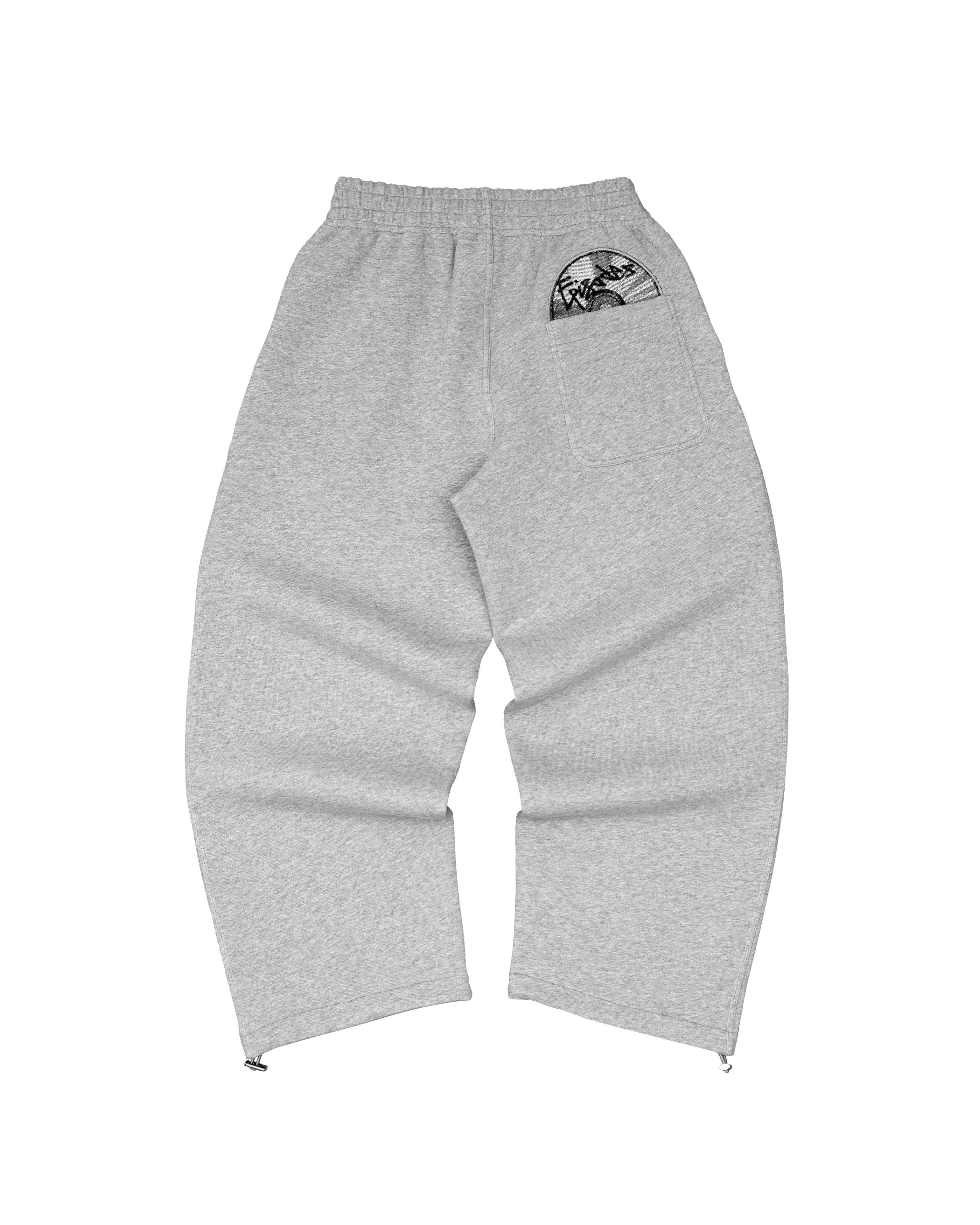 Disc Baggy Joggers Grey [630GSM]-Coordom
