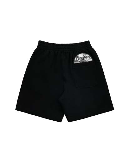 Disc Baggy Shorts Black [630GSM]-Coordom