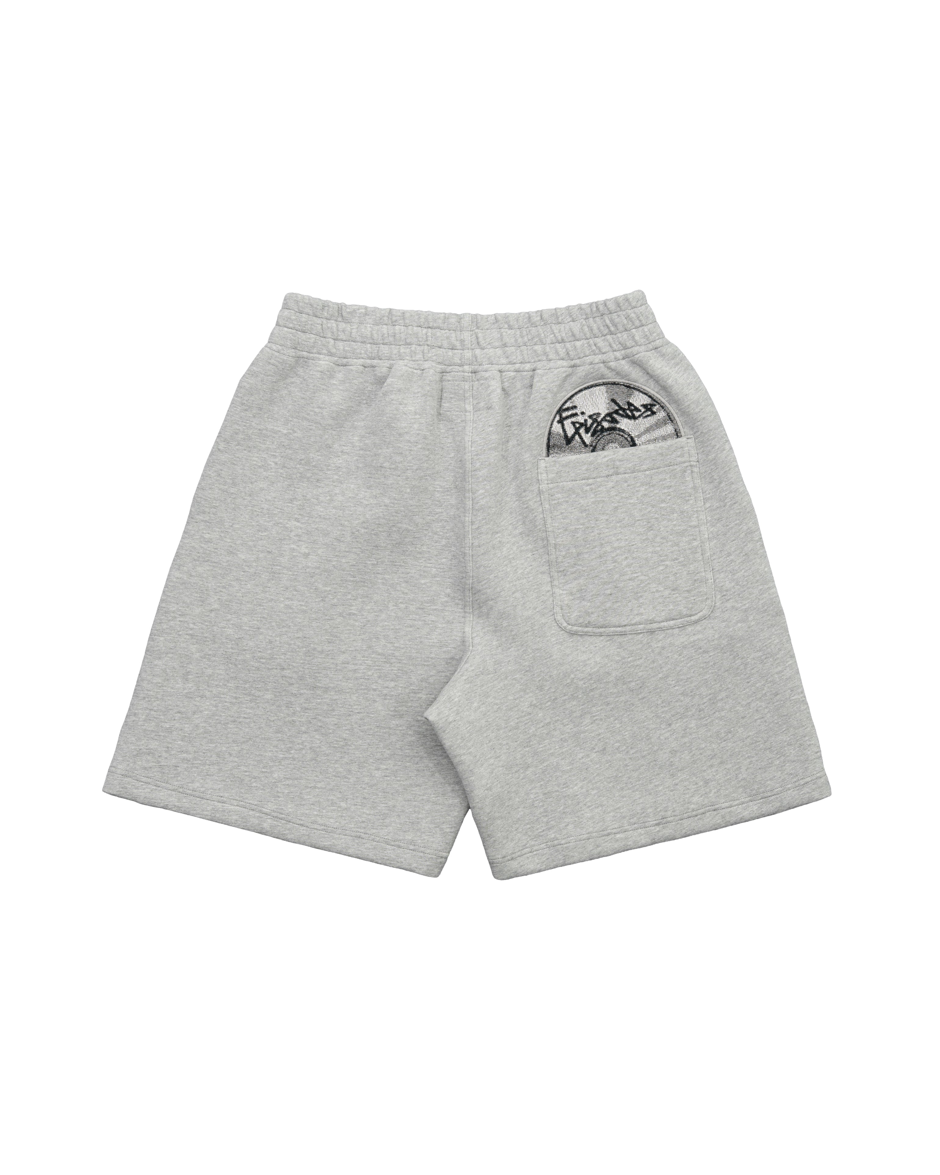 Disc Baggy Shorts Grey [630GSM]-Coordom