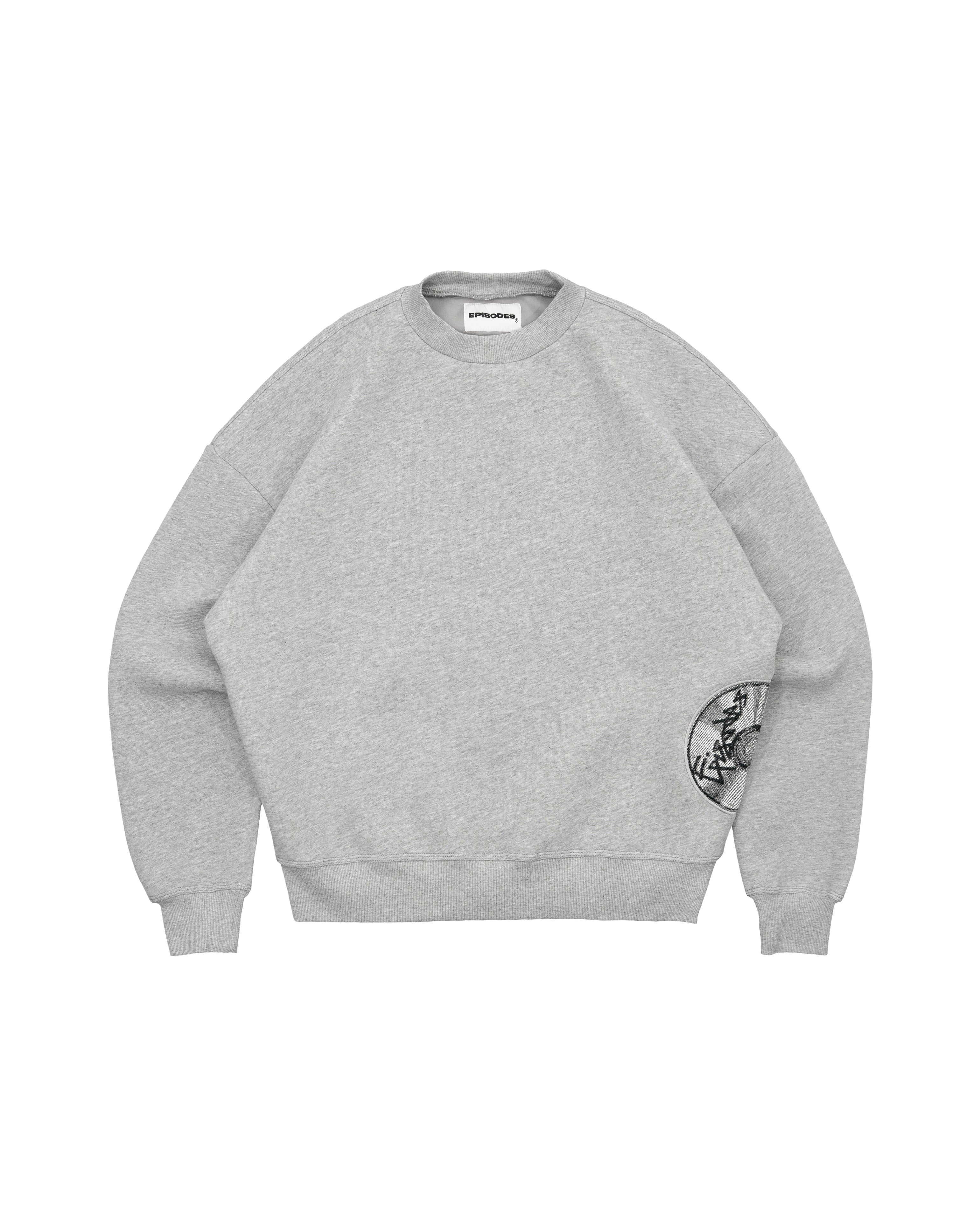 Disc Sweatshirt Grey [630GSM]-Coordom