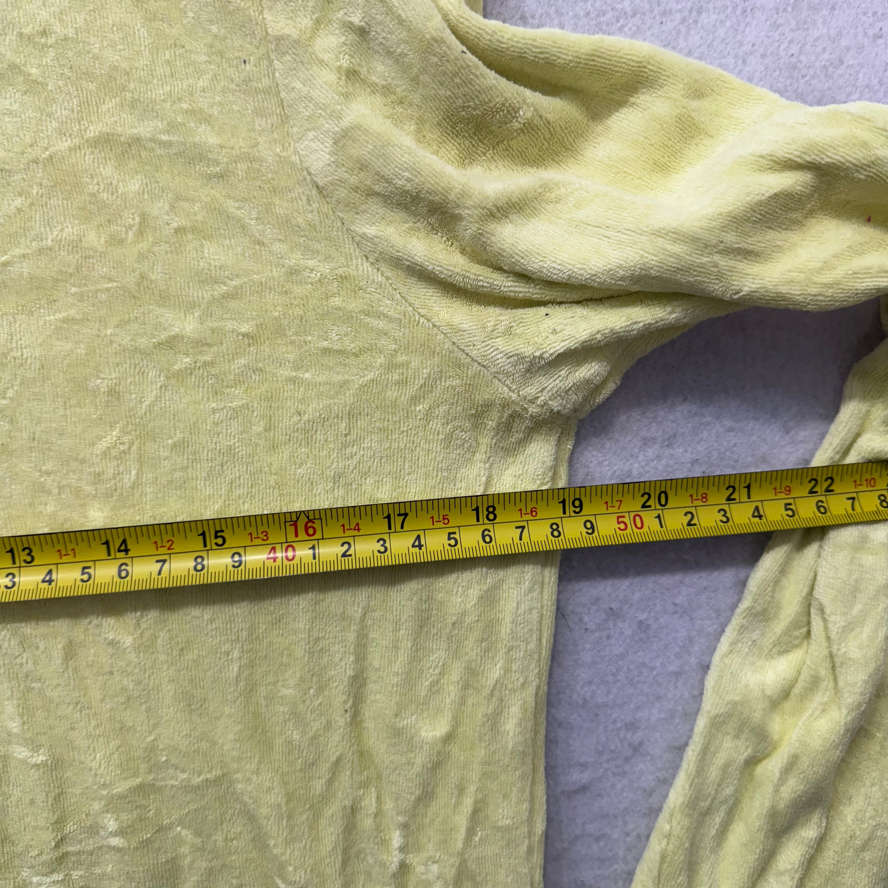 Juicy Couture Women's Yellow Terry Cloth Zip-Up Hoodie Long Sleeve Casual Size L-Coordom