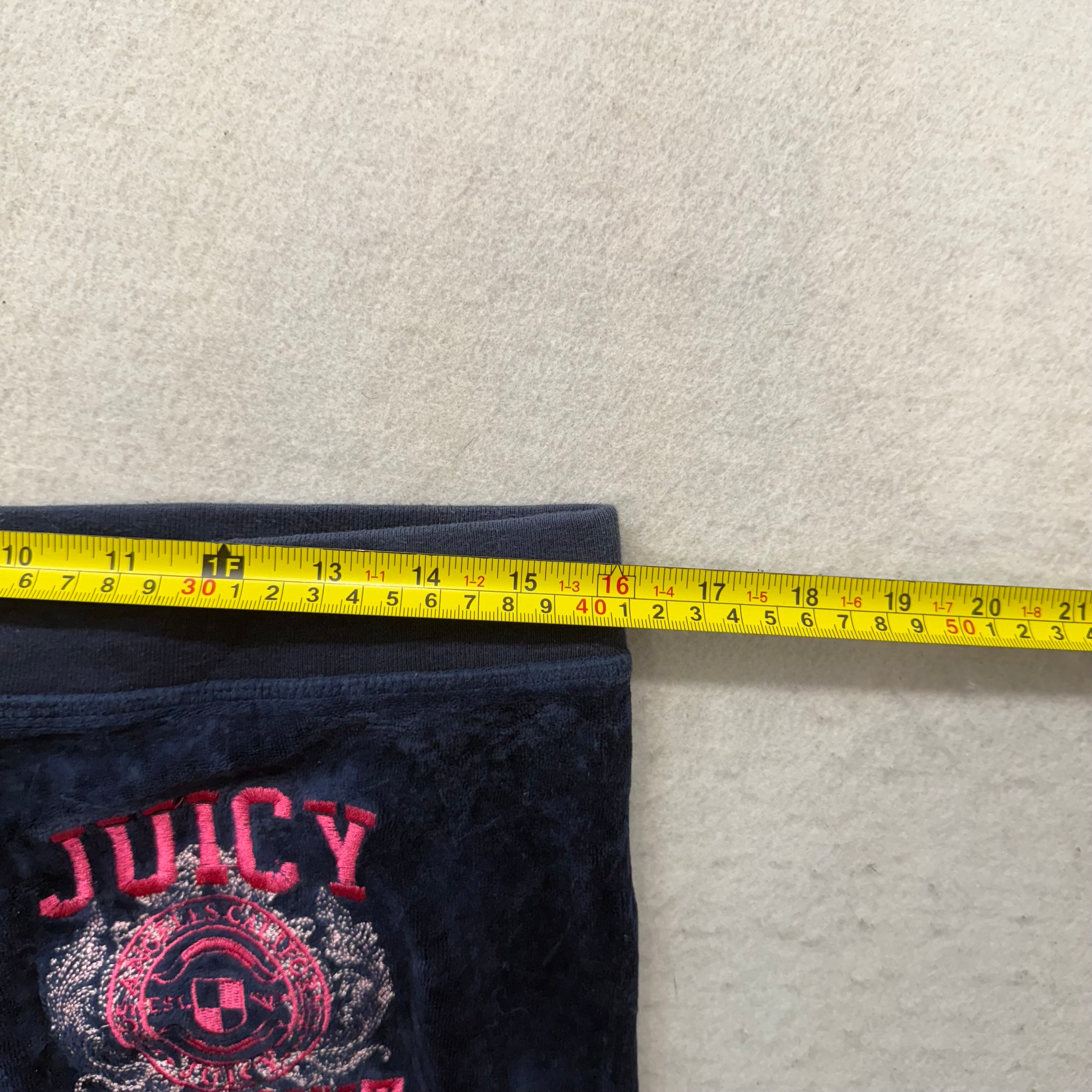 Juicy Couture “Juicy Coconut” Navy Velour Tracksuit Set Hoodie & Pants Size XL-Coordom