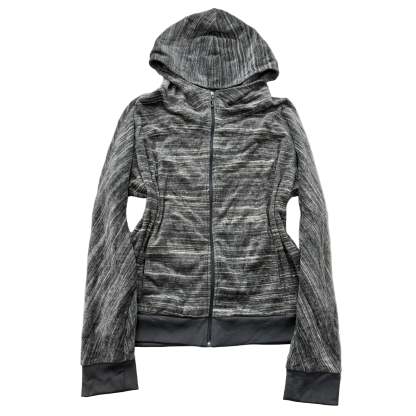 Juicy Couture Women's Gray Space-Dye Velour Track Jacket Casual Y2k Size XL-Coordom