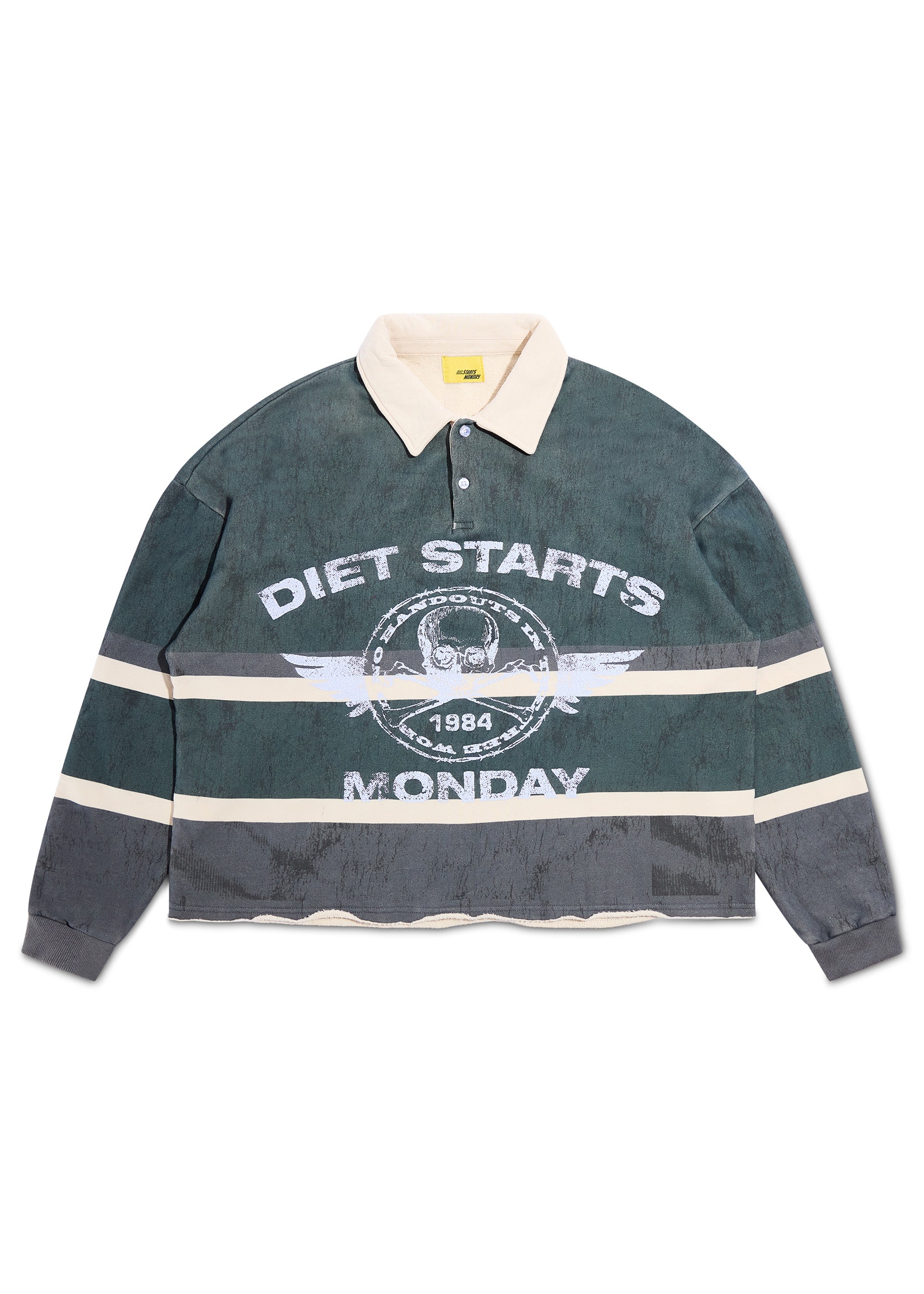 Free World Rugby - Hunter/Navy|Streetwear Oversized Vintage Casual Wear-Coordom