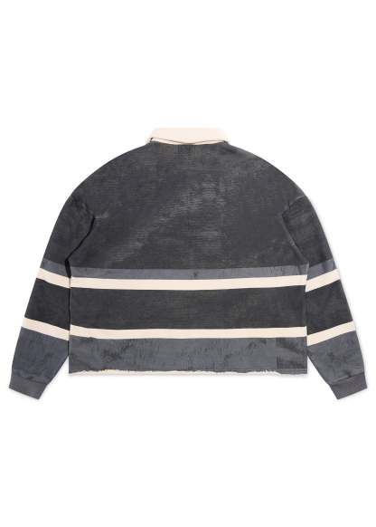 Free World Rugby - Vintage Black/Red|Streetwear Oversized Vintage Casual Wear-Coordom