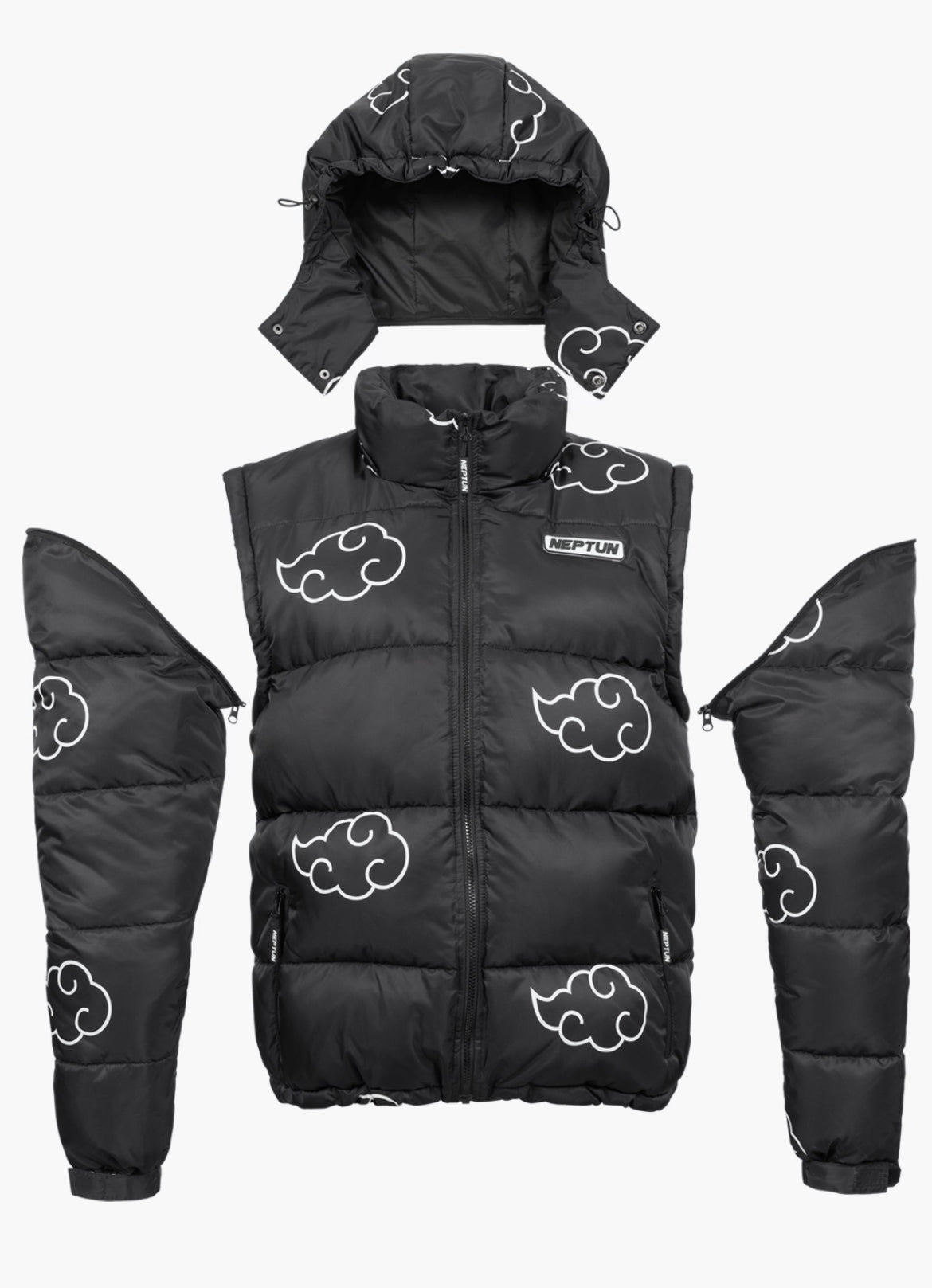 WHITE PUFFER JACKET-Coordom