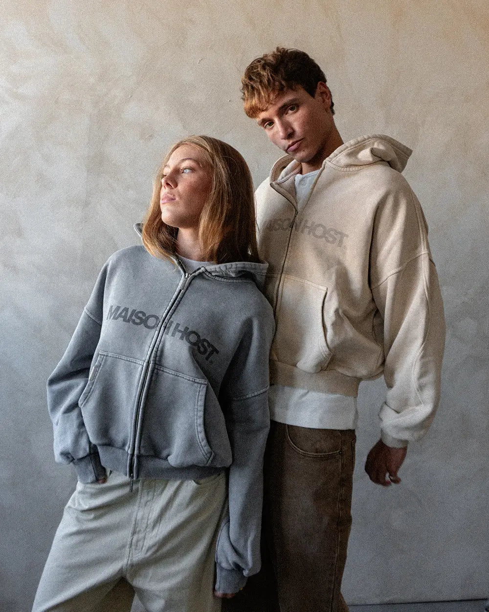 ERODE WAVE ZIPPED HOODIE GREY|Streetwear Oversized Vintage Casual Wear-Coordom