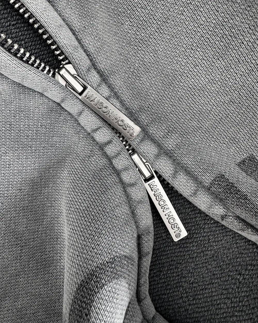 ERODE WAVE ZIPPED HOODIE GREY|Streetwear Oversized Vintage Casual Wear-Coordom