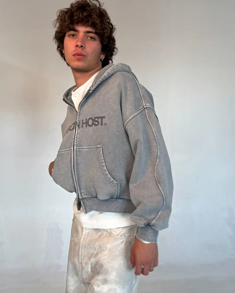 ERODE WAVE ZIPPED HOODIE GREY|Streetwear Oversized Vintage Casual Wear-Coordom