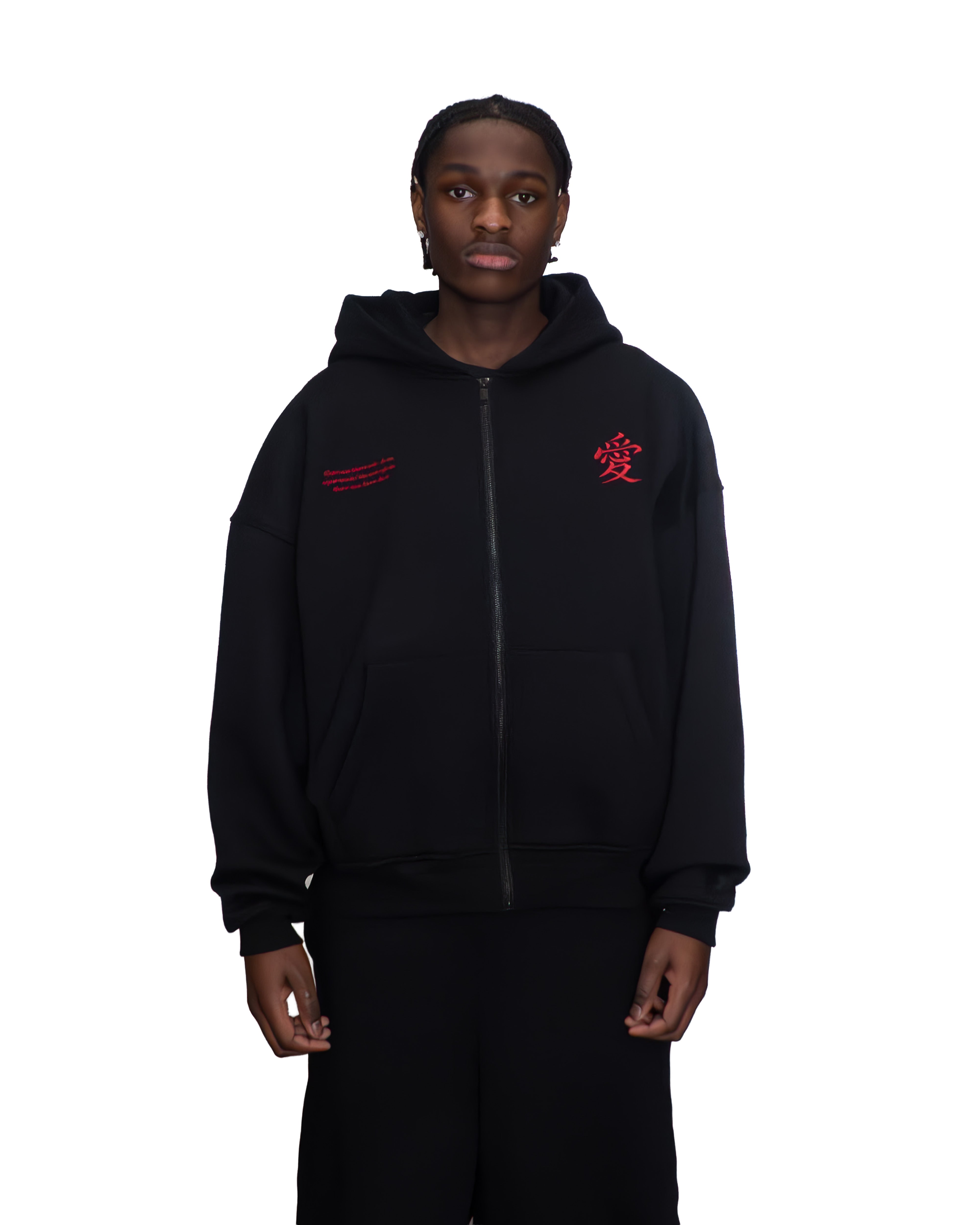 "GAARA X LOVE" ZIP HOODIE-Coordom