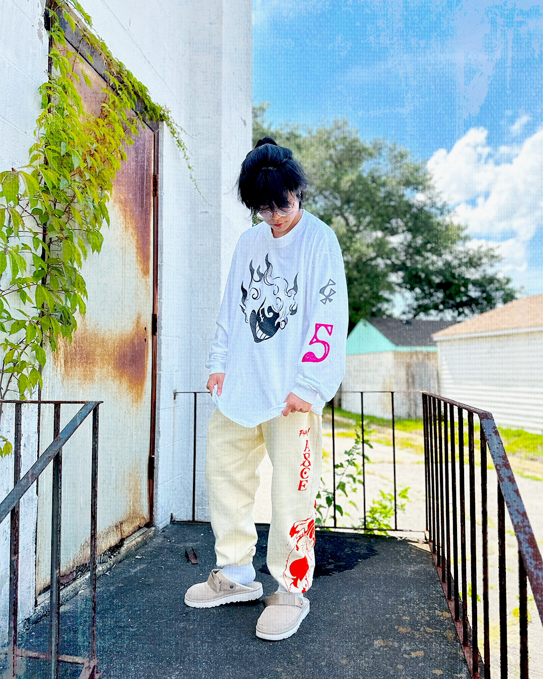 G-5 Sun God White Long Sleeve-Coordom