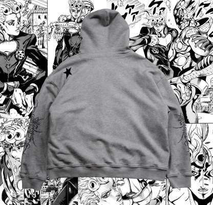 JOJO Giorno Zip Up Hoodie-Coordom