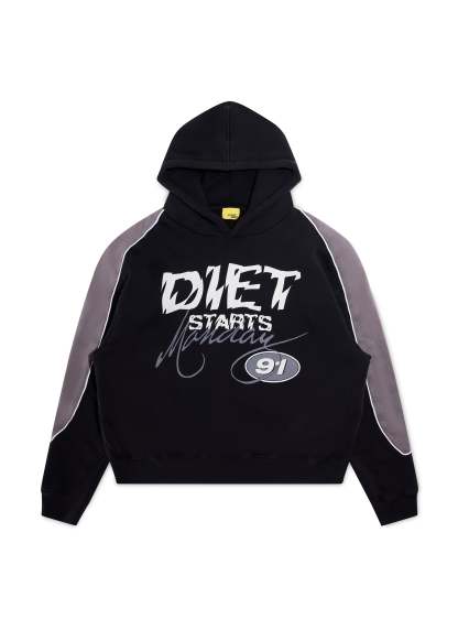 Panel Hoodie - Vintage Black/Grey|Streetwear Oversized Vintage Casual Wear-Coordom