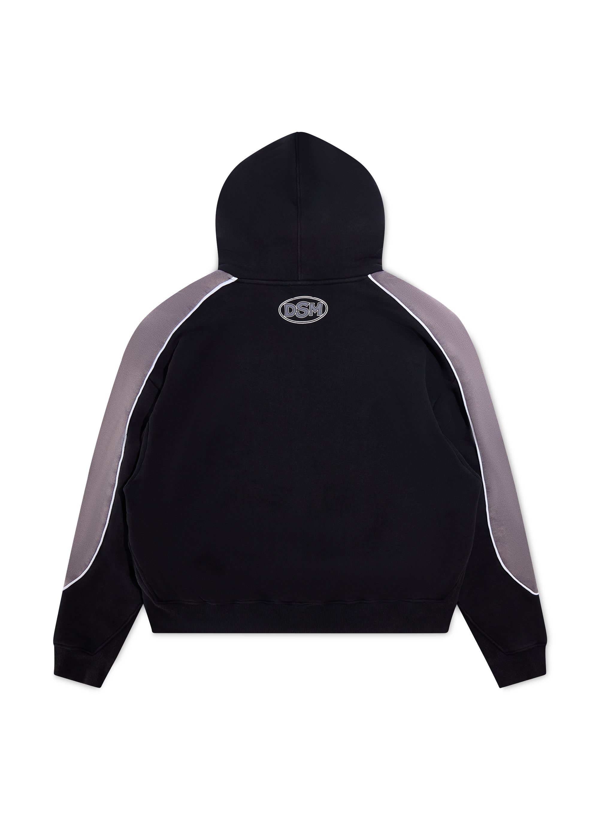 Panel Hoodie - Vintage Black/Grey|Streetwear Oversized Vintage Casual Wear-Coordom
