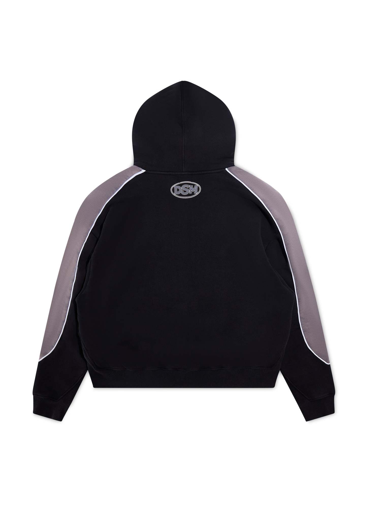 Panel Hoodie - Vintage Black/Grey|Streetwear Oversized Vintage Casual Wear-Coordom
