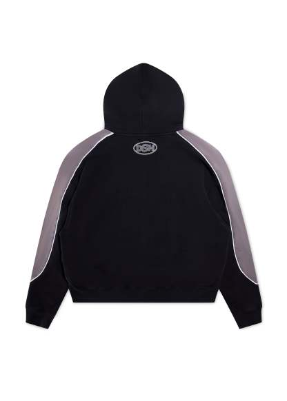 Panel Hoodie - Vintage Black/Grey|Streetwear Oversized Vintage Casual Wear-Coordom