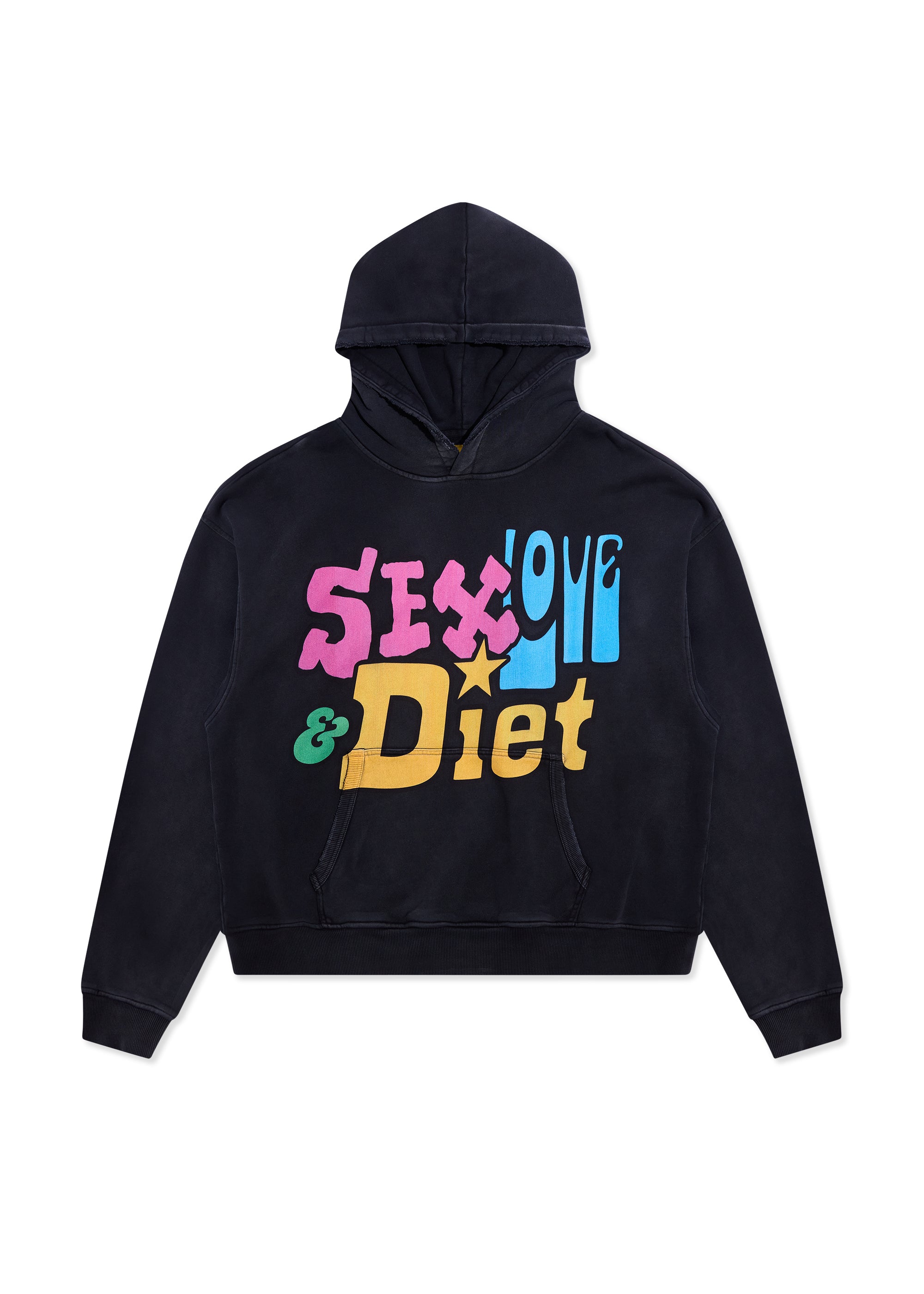 SL&D Hoodie - Vintage Black|Streetwear Oversized Vintage Casual Wear-Coordom