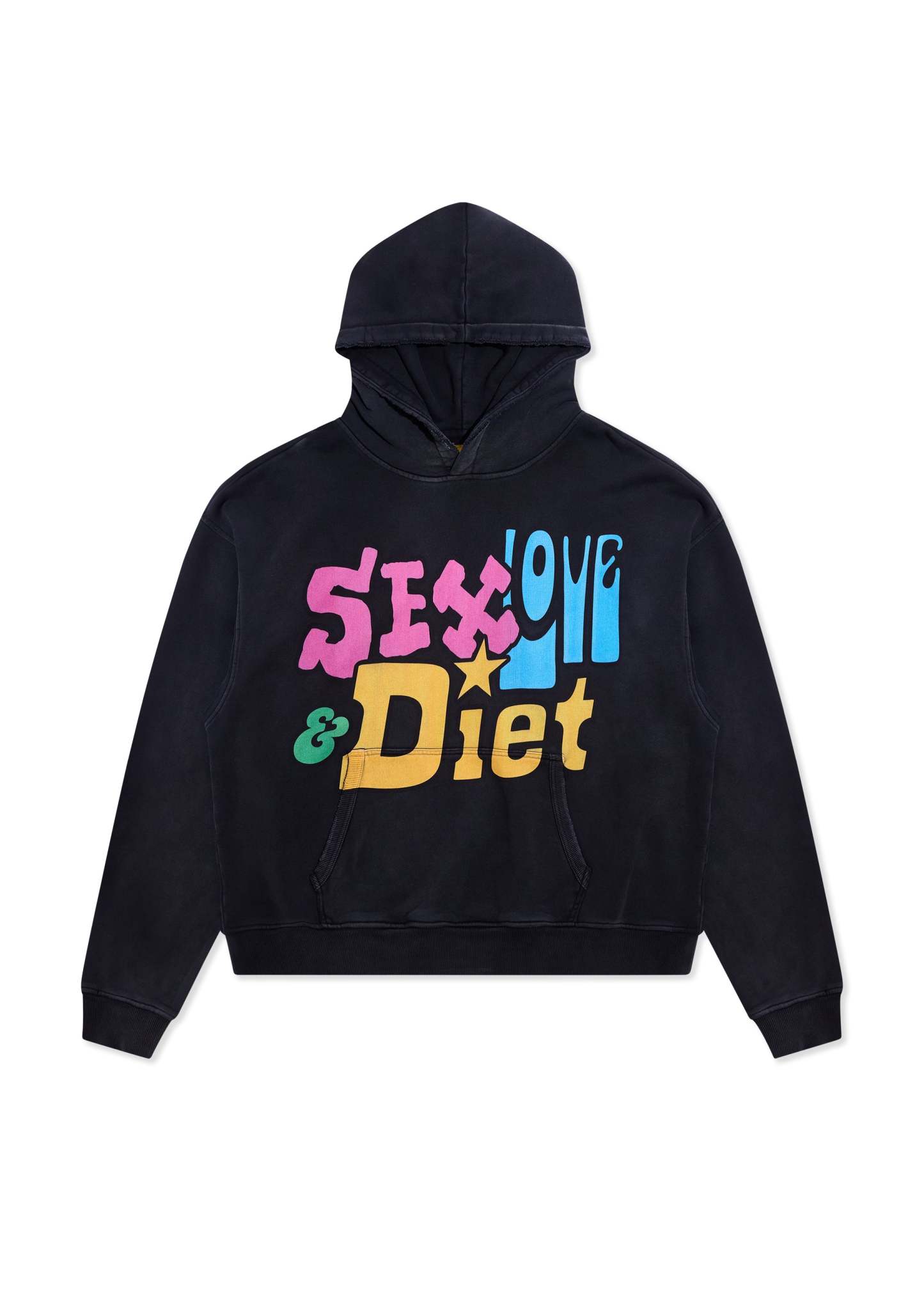 SL&D Hoodie - Vintage Black|Streetwear Oversized Vintage Casual Wear-Coordom