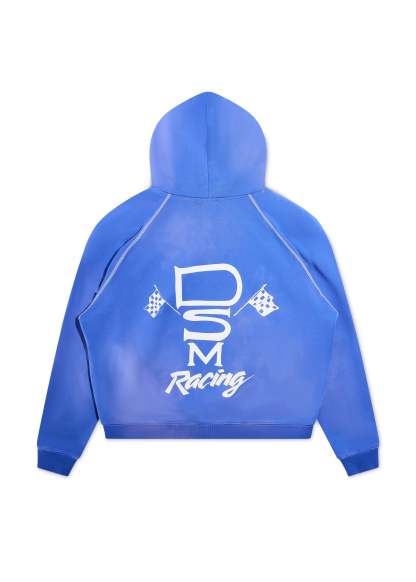 Contrast Stitch Hoodie - Washed Blue|Streetwear Oversized Vintage Casual Wear-Coordom