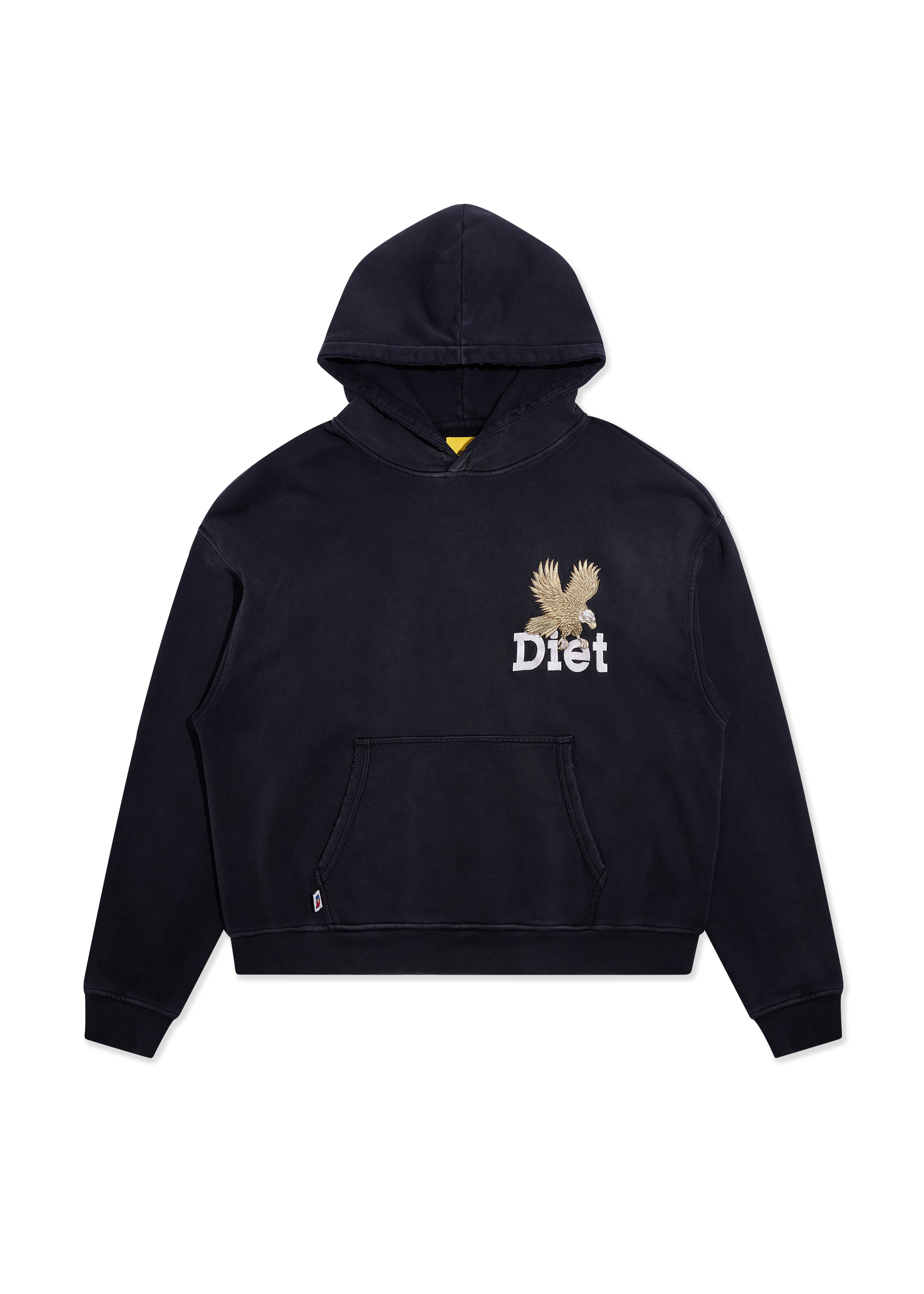Winged Eagle Hoodie - Vintage Black|Streetwear Oversized Vintage Casual Wear-Coordom