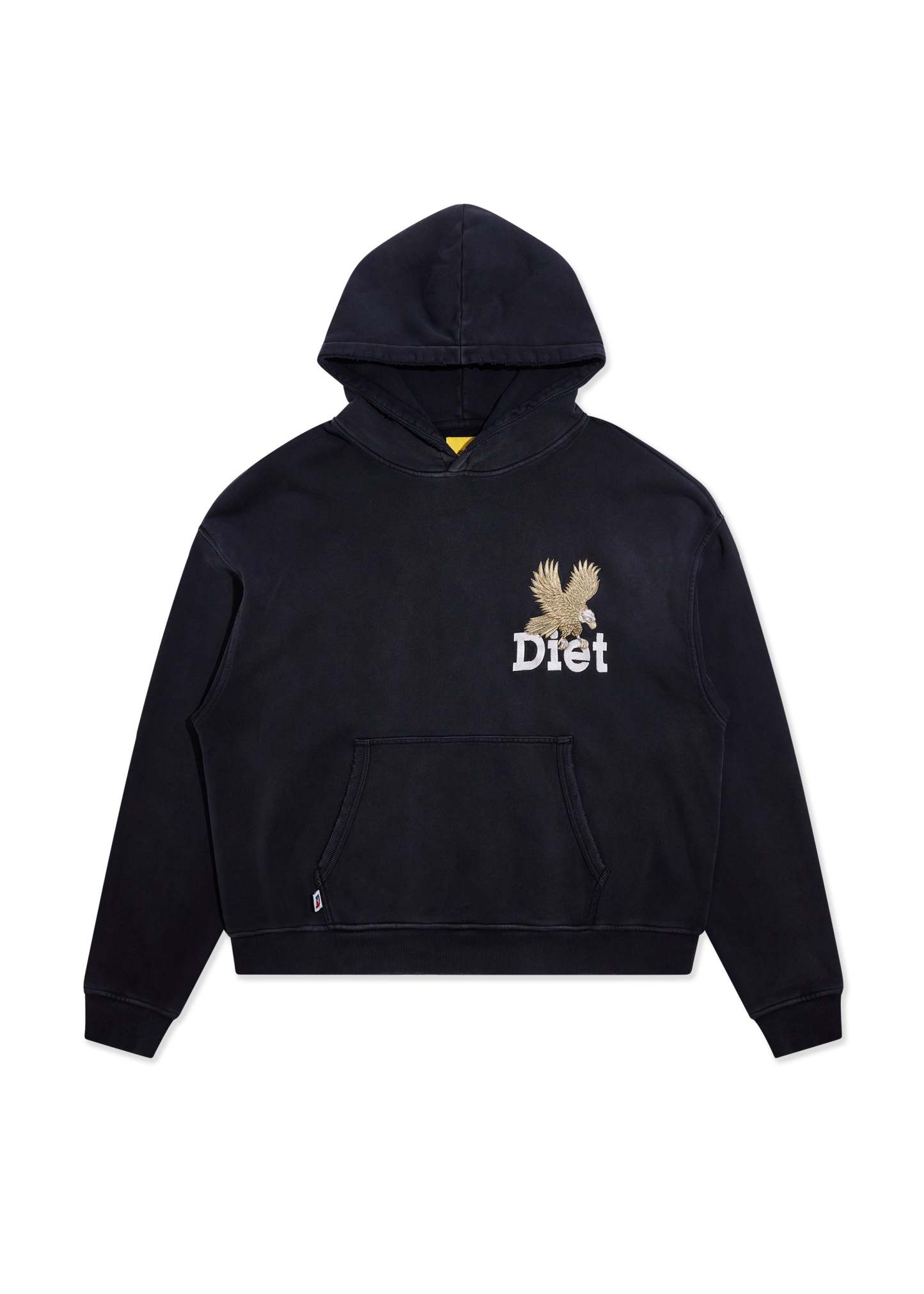 Winged Eagle Hoodie - Vintage Black|Streetwear Oversized Vintage Casual Wear-Coordom