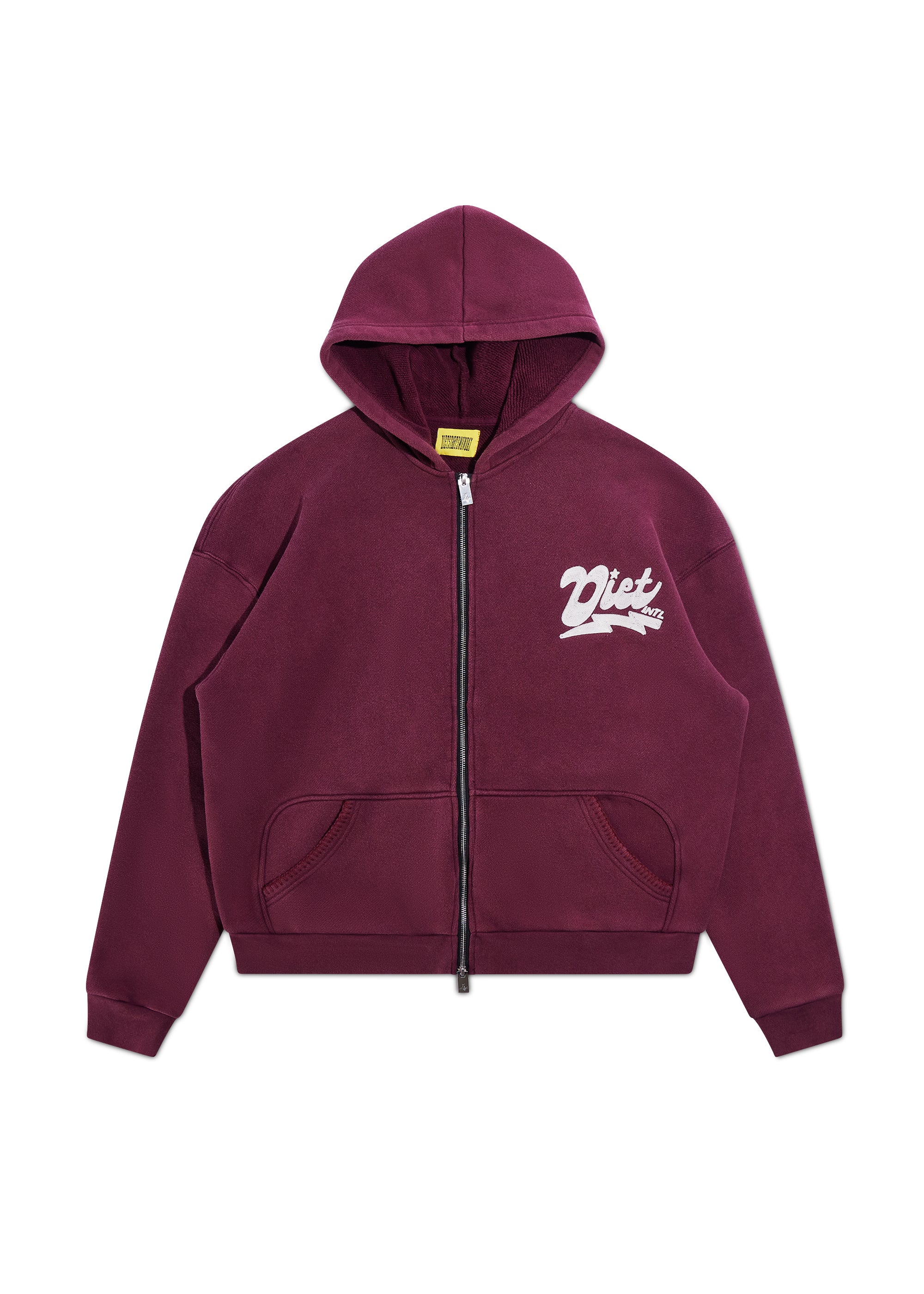 Bolt Full Zip - Maroon|Streetwear Oversized Vintage Casual Wear-Coordom