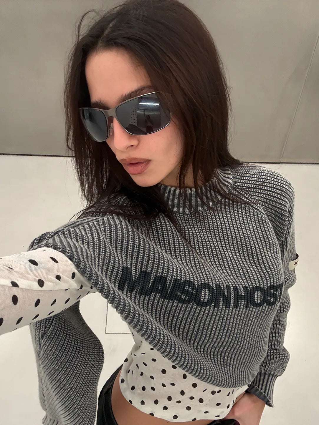 ICONIC MH KNIT GREY|Streetwear Oversized Vintage Casual Wear-Coordom